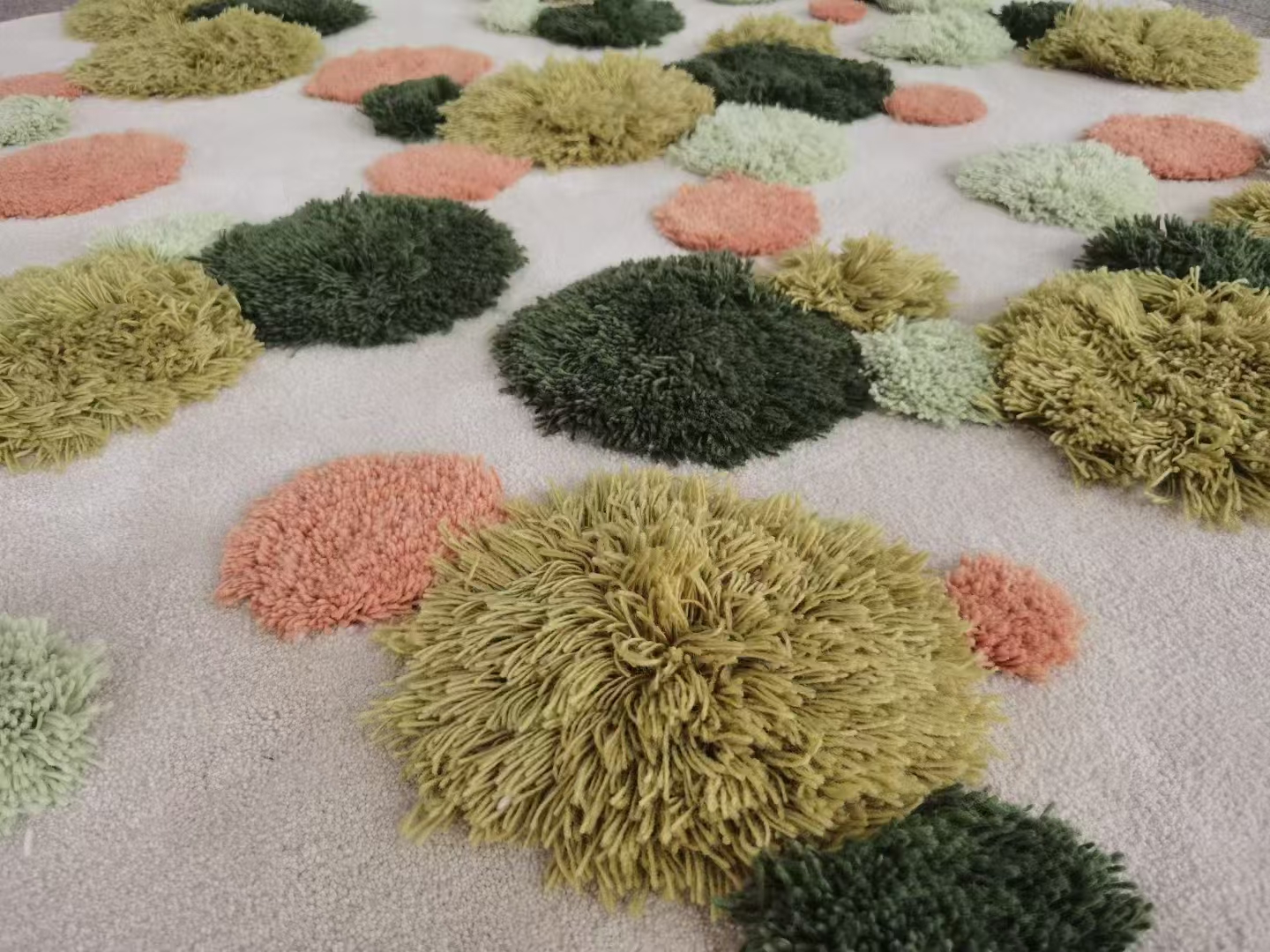 GOTS-certified New Zealand wool hand-tufted rug | Natural stain resistance + 100,000+ traffic cycles | Commercial carpet solution