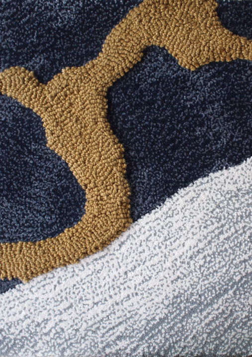 Sustainable bamboo silk hand-tufted rug | Cradle-to-Cradle certified | Moisture-resistant for coastal resorts